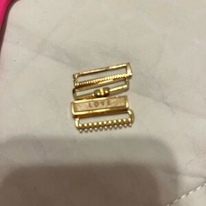 Gold watch slides love IWatch band slides